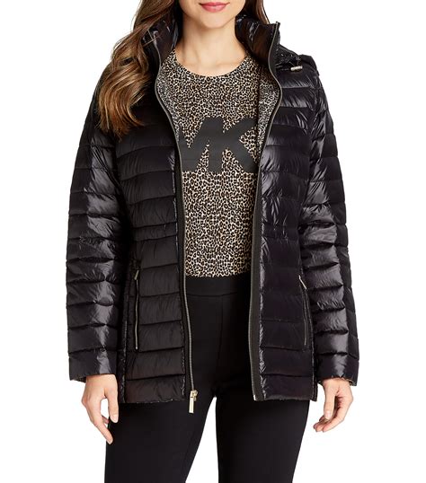 chamarra de piel michael kors mujer|Chamarras Michael Michael Kors para mujer .